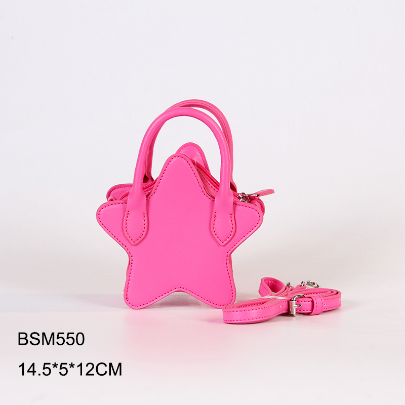 Kids small  hot pink star shoulder bag